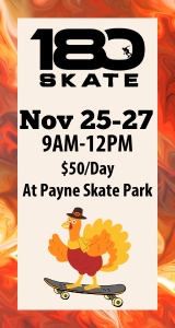 180 Skate Fall Break Camp