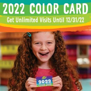 Crayola Experience Orlando Unlimited Pass Color Card 2022