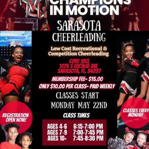 Champions In Motion- Sarasota Cheerleading Summer Program
