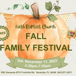 11/11 - Faith Baptist Church Fall Family Festival