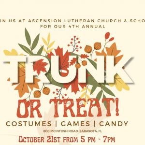 10/21 - Trunk or Treat at Ascension Lutheran Church and School