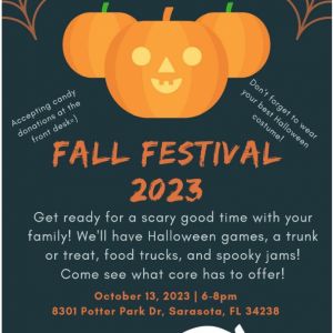 10/13 - Core SRQ Fall Fest and Trunk or Treat