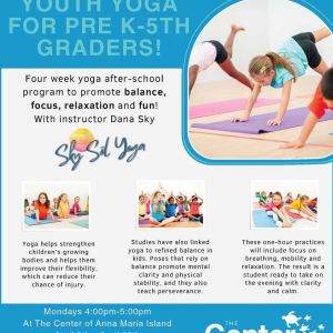 Youth Yoga for Pre-K - 5th Graders at The Center of Anna Maria Island