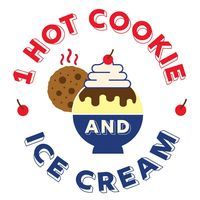 1 Hot Cookie and Ice Cream