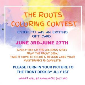 The Roots Coloring Contest