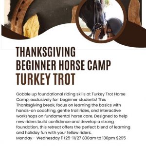 Opportunity Farm - Turkey Trot Beginner Thanksgiving Camp