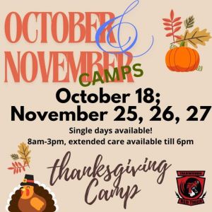 Red Tiger Martial Arts Thanksgiving Holiday Camp