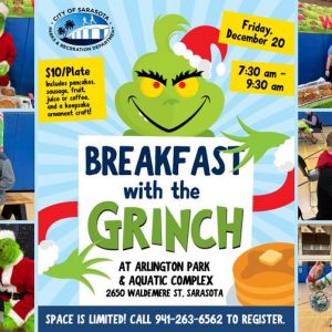 12/20 - Breakfast with the Grinch at the Arlington Park & Aquatic Complex