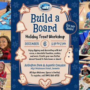 12/06- Build a Board: Holiday Treat Workshop at the Arlington Park & Aquatic Complex