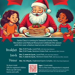 12/07-13 - Merry Meals with Santa at Sarasota County Parks