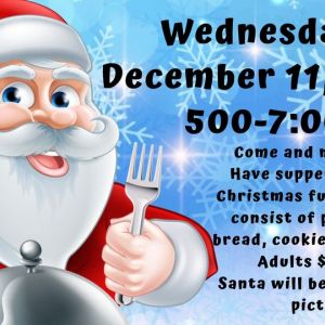 12/11 - Supper with Santa at Grace United Methodist Church