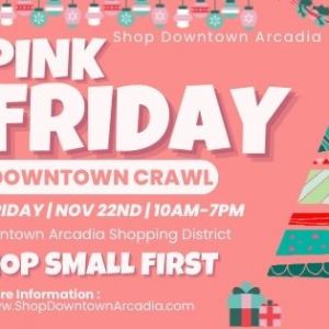 11/22- Pink Friday Downtown Arcadia Crawl