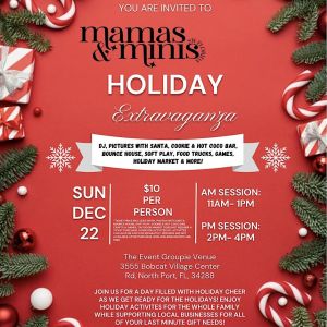 12/22- Mamas and Minis SWFL Holiday Extravaganza at The Event Groupie Venue