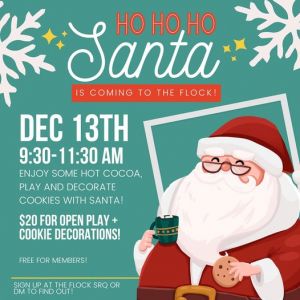 12/13- Cookies and Playdate with Santa at The Flock SRQ