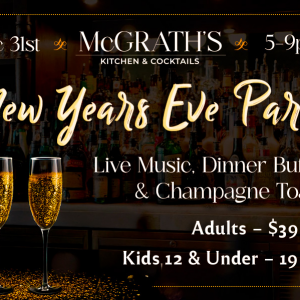 12/31 - New Years Eve Party at McGrath's Irish Ale House