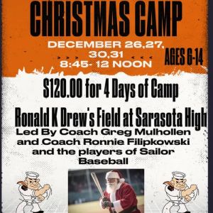 Sailor Baseball Christmas Camp