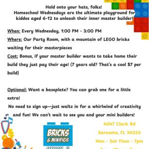 Bricks and Minifigs Homeschool Wednesdays