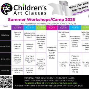 Children's Art Classes Summer Workshops/Camp